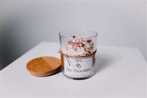 Hot Chocolate Soy Wax Candle Choose Your Size Handmade Christmas Or Birthday Gift Customize Etsy
