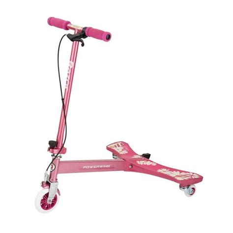 Razor Powerwing 3 Wheel Inclined Caster Scooter Daisy Pink 20036063