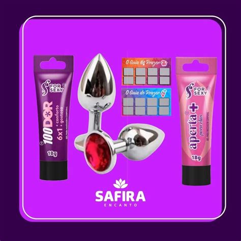 Kit Gel Dor X Plug Anal A O Gel Lubrificante Apertadinha Raspadinha Do Amor Sexy Shop