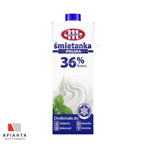 Купить Сливки животные 36% TM Mlekovita Smietanka 1 л, цена 200 ...