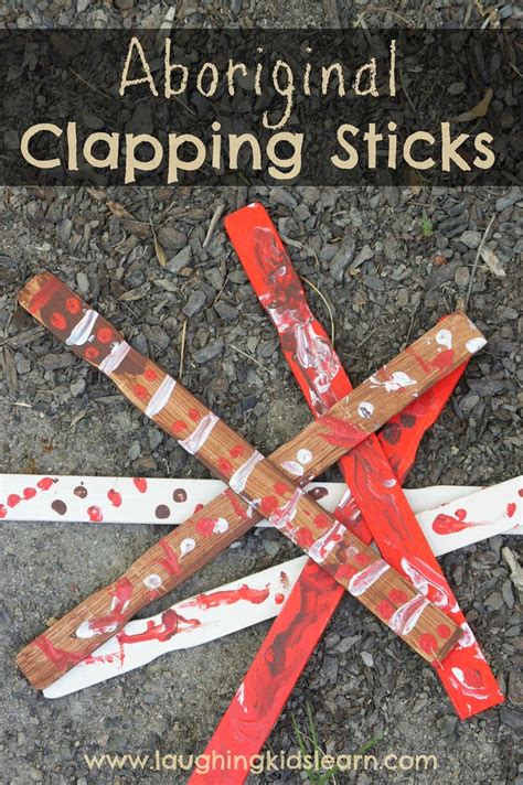 Aboriginal Clapping Sticks Around The World Crafts For Kids