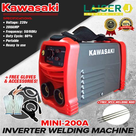 Kawasaki Inverter Mini Welding Machine 200amp Mini 200a 3 Pcs Welding