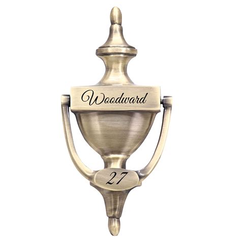 Rii Personalized Door Knocker Deeply Engarved Your Name And Number