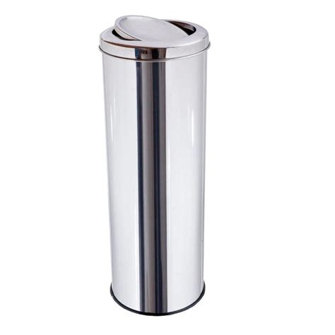 Lixeira A O Inox Para Cozinha Recicl Vel Litros Tampa Aldinox