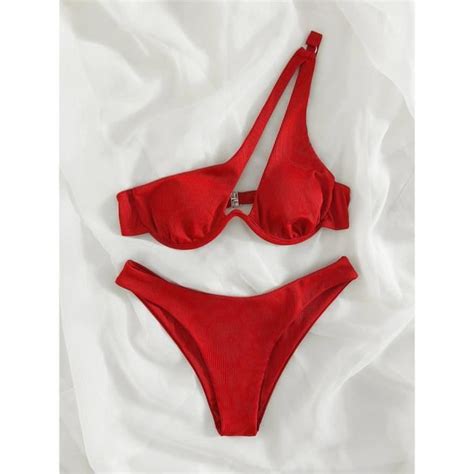 Bikini Swimsuit Maillot De Bain Asym Trique Paule D Nud E Sexy Frwlwn Brown Cdiscount