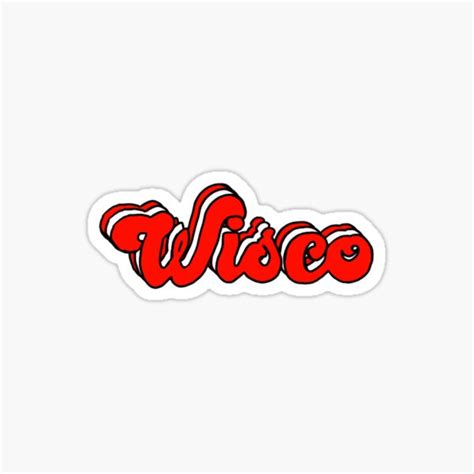 Wisco Sticker For Sale By Sydneypakkala Redbubble