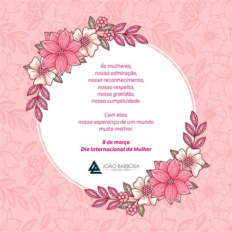 Dia Internacional da Mulher: nossa homenagem - João Barbosa