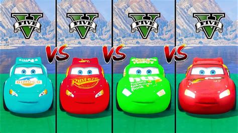 Lightning Mcqueen Vs Dinoco Mcqueen Vs Htb Mcqueen Vs Xrs Mcqueen In