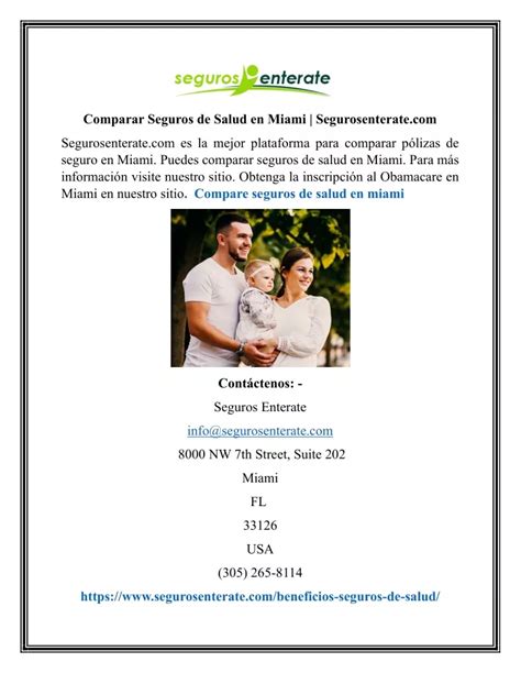 PPT Comparar Seguros De Salud En Miami Segurosenterate