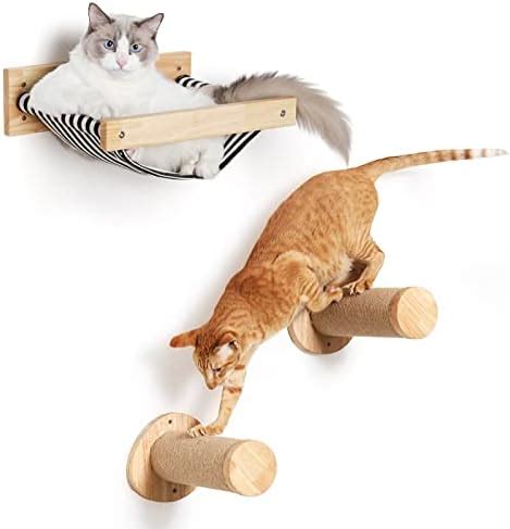 Amazon FUKUMARU Cat Wall Set Including Cat Climbing Step Cat