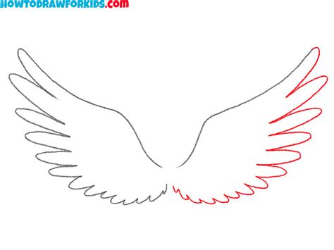 How To Draw Feathered Wings Easy Drawing Tutorial For Kids | Images and ...