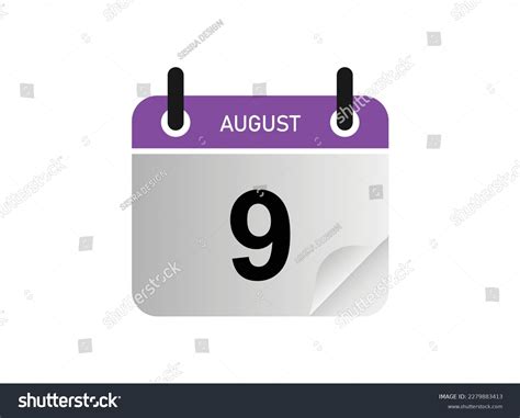 1,649 August 9 Calendar Images, Stock Photos & Vectors | Shutterstock