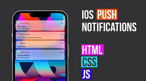 Create IOS Push Notifications Popup HTML CSS And JavaScript YouTube