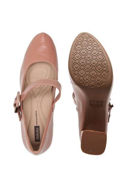 Scarpin Dakota Verniz Nude Compre Agora Dafiti Brasil