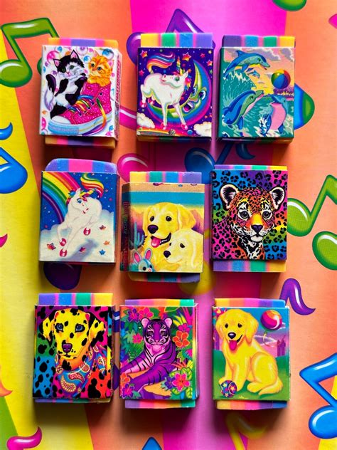 90s Lisa Frank Vintage Masterpieces Erasers Pick One Etsy