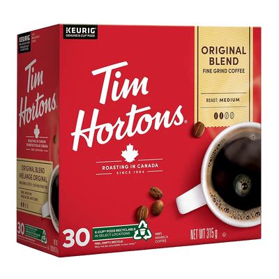 Tim Hortons Coffee | Original Blend Coffee K-Cups - 30 Count | TimShop