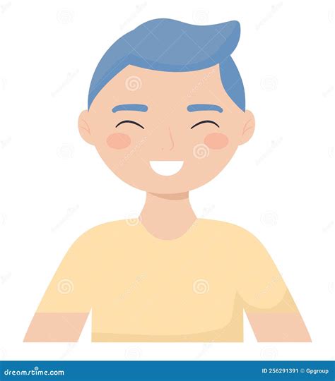 Happy Man Illustration Stock Vector Illustration Of Vector 256291391