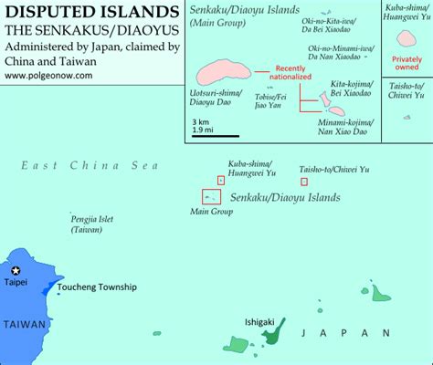 Japan-China Dispute: The Eight Islands of the Senkaku/Diaoyu Group ...