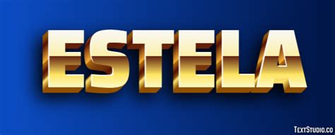 Como Se Escreve Estela - Estela Efecto de texto y diseño de logotipos Nombre