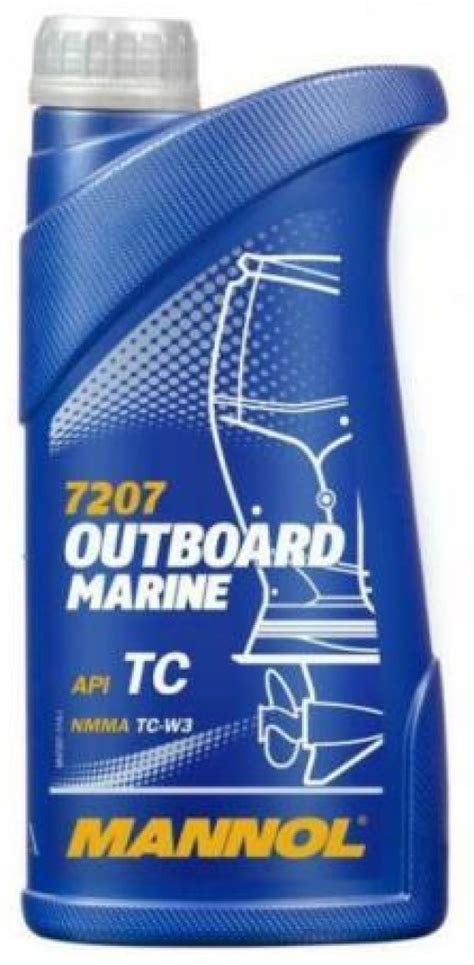 Mannol Outboard Marine Two-Stroke Engine Oil API TC NMMA TC-W3, 1 Litre ...