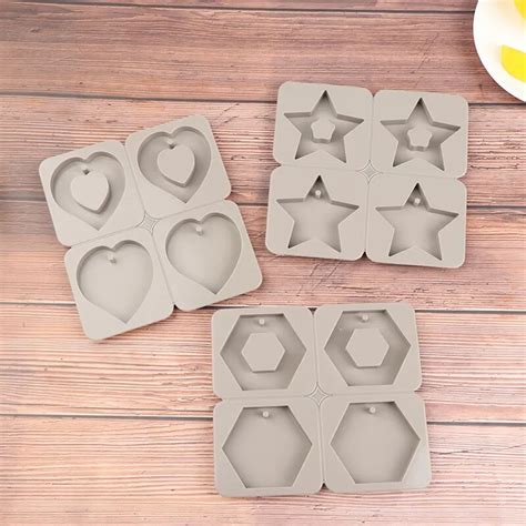 Diy Silicone Molds Candles Aroma Wax Tablets Mould Car Pendant