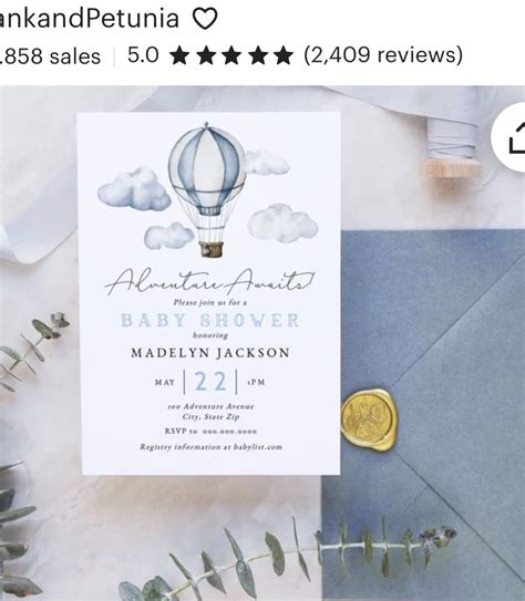 Hot Air Balloon Baby Shower
