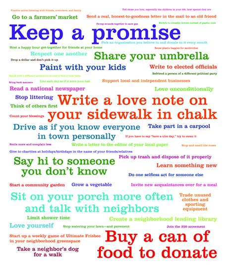 Changing the World One Small Action at a Time