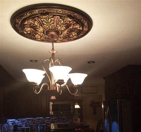 Images Of Painted Ceiling Medallions | Shelly Lighting