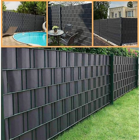 Aespa Strisce Di Recinzione Per La Privacy 35m X 19cm Con 20 Clip PVC