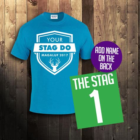 Personalised Stag Party T Shirts Printnwear