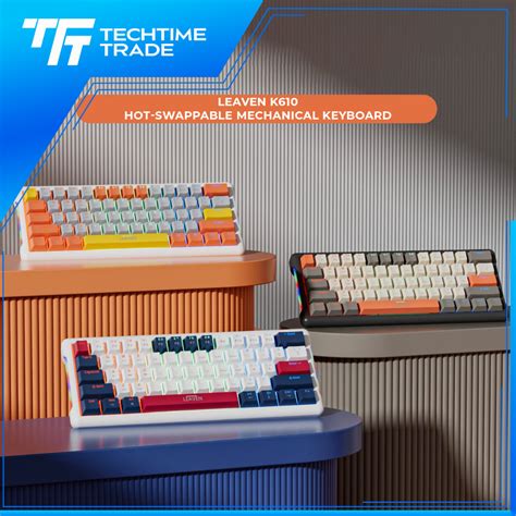 Leaven K Keys Tri Mode Wired Hot Swappable Rgb Backlight Mechanical Gaming Keyboard