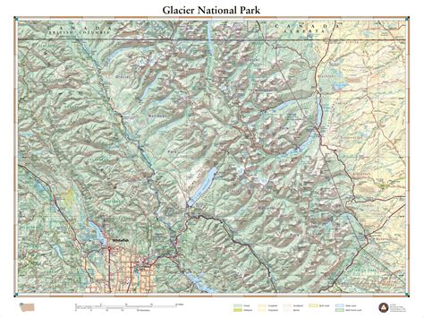 Glacier National Park Attractions Map