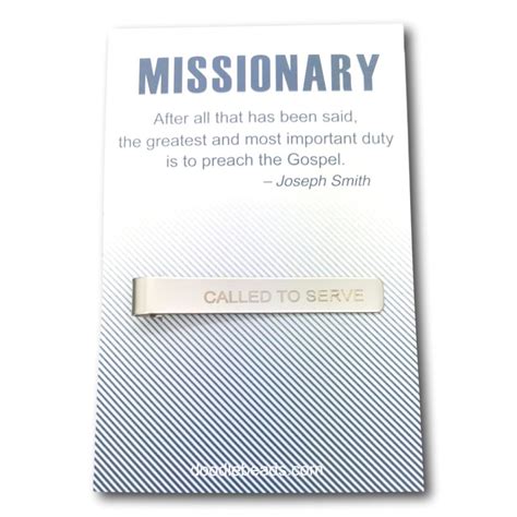 Called To Serve Missionary Tie Bar Doodlebeads