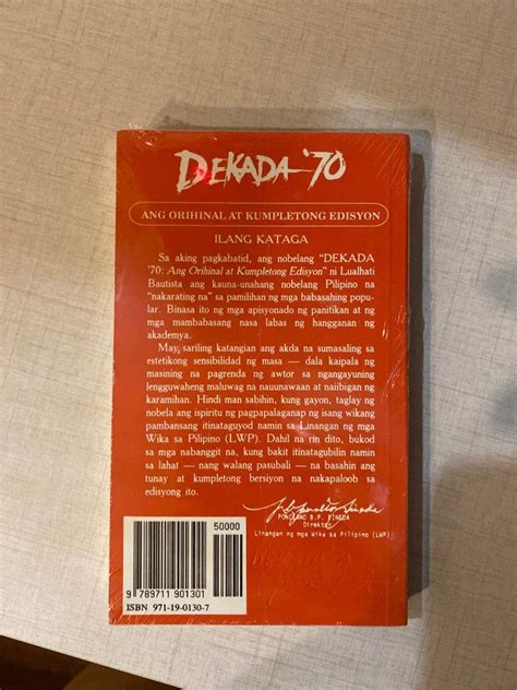 dekada  book filipino ver hobbies toys books magazines