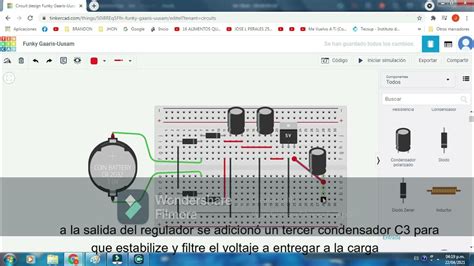 Fuente De Alimentaci N Con Regulador De Voltaje Fijo Tinkercad Youtube