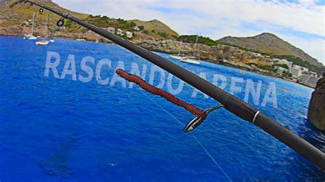 ROCKFISHING y PESCA de ARRASTRE con la CAÑA DE ROCK COMOR En ARENA