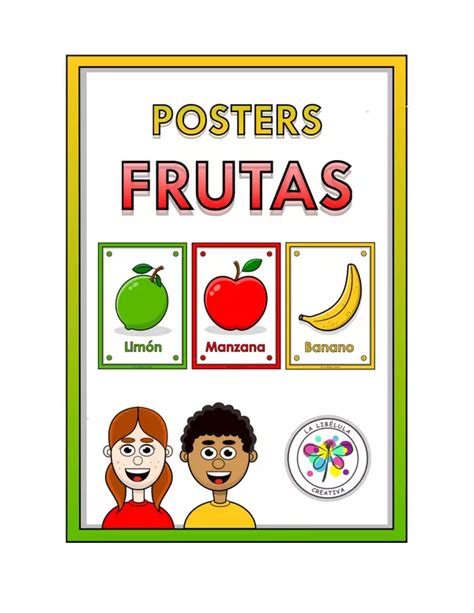 Posters Frutas Comida Saludable Afiches Profe Social