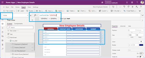 Power Platform Power Apps Tabbed Form With Good Looking Design