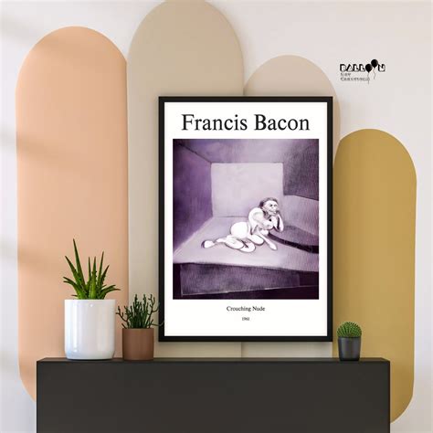 Francis Bacon Crouching Nude Francis Bacon Poster Wall Art Home Wall Art Exhibition