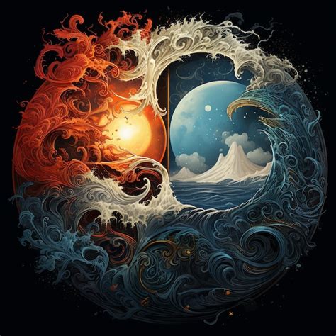 Yin Yang Foto Premium