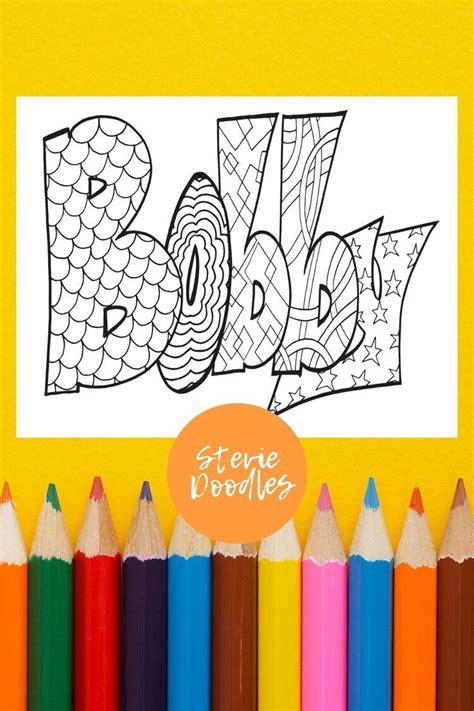 Free Bobby Coloring Page — Stevie Doodles Free Printable Coloring Pages