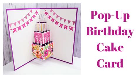 Pop-Up Birthday Cake Card – MIXED UP CRAFT