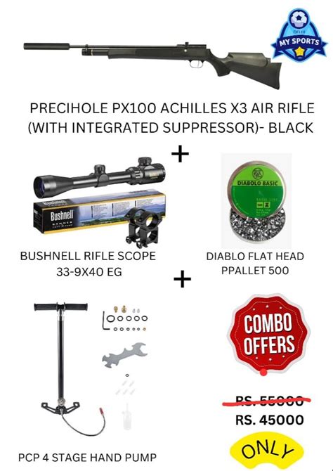 Precihole Px Achilles X Air Rifle Combo At Pack Precihole