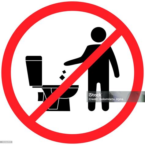 Do Not Litter In The Toilet Toilet No Trash Keeping The Clean Please Do