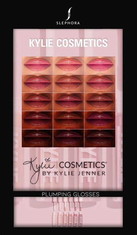 Kylie Cosmetics Plump Glosses Slephora Sims Cc Makeup Kylie