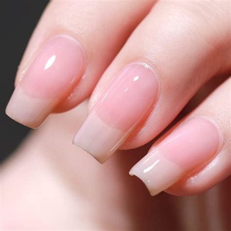 FZANEST Jelly Milky Nude Pink Gel Nail Polish LED UV Gel Polish Soak Off Transparent Clear Color