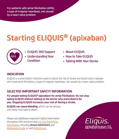 Eliquis 30-day Free Trial Printable Coupon - Chart Printable