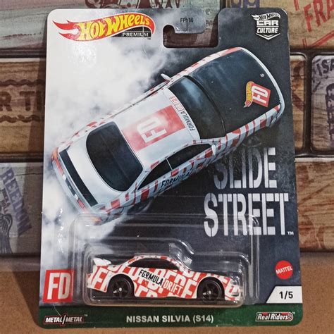 Jual Hot Wheels Premium Slide Street Ban Karet Formula Drift Fd Nissan Silvia S Putih White