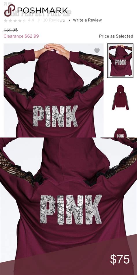 Vs Pink Bling Full Zip Hoodie Pink Bling Full Zip Hoodie Clothes Design