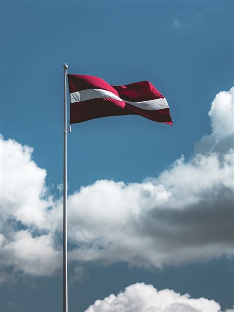 Wallpaper ID 1849767 Clouds Wind Independence Latvian Flag Pole